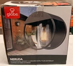 Globe Electric 44335 Sydney 9" Outdoor Wall Sconce - Matte Black, Clear/white. Fixed Price $33.59.