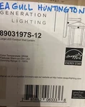 Sea Gull Lighting 1-LT Hunnington Lg Led Out Lantern, Black 8903197S-12/ 2PACK. Fixed Price $70.00.