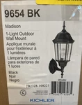 Kichler Madison 9654BK 23" Outdoor Wall Sconce Lantern Light Fixture Black Read. Fixed Price $60.00.