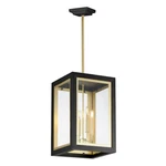 Maxim Lighting Neoclass Outdoor Pendant, Black/gold/clear - 30058CLBKGLD. Fixed Price $304.30.