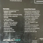 Artika 3-WAY Stream Stainless Steel Cylinder Indoor/outdoor Hardwired Garage. Fixed Price $36.25.