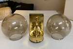Vintage Outdoor Brass Wall Sconce Progress Light P5650 Extra Smoke Glass Globe. Fixed Price $69.95.