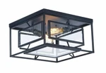 Maxim Era 21670CDBK Black 2-LIGHT 15" Clear Seedy Glass Ceiling. Fixed Price $173.97.