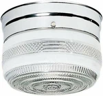 Nuvo SF77/100 Small Polished Chrome Drum With Crystal And White Glass. Fixed Price $35.88.