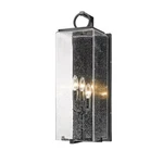 Z-lite Sana 3 Light Outdoor Wall Sconce, Black/seedy 592B-BK. Fixed Price $357.00.