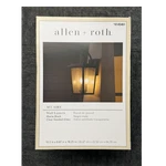 Allen + Roth Mt Airy Wall Lantern Matte Black Clear Seeded 4145461 18.25IN. Fixed Price $30.00.