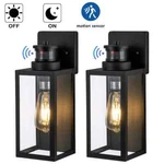 2-PACK 1-LIGHT 13.5-IN Matte Black Motion Sensor Outdoor Wall. Fixed Price $87.99.