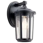 Kichler Fairfield 11 In. 1-LIGHT Black Outdoor Hardwired Wall Lantern Sconce. Fixed Price $49.99.