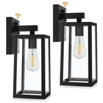 Shine Hai Dusk To Dawn Outdoor Wall Lantern, Exterior Sconce Fixtures With E2.... Fixed Price $53.55.
