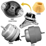 Engine Motor Mounts & Insert Of Manual Trans 4PCS For Audi A4 2.0L. Fixed Price $159.00.
