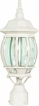 Nuvo 60/897 Post Lantern With Clear Beveled Panels, White. Fixed Price $93.99.