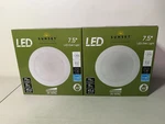 Lot Of Luminance Sunset Lighting F8626-30 7.5" Led Disk Dimmable. Fixed Price $100.00.