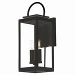 Black Two Light Outdoor Wall Sconce From The Nassau Vivex Collection. Fixed Price $248.00.