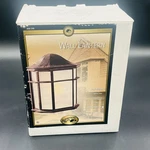 Hampton Bay Outdoor Wall Lantern Rust Finish Frosted Glass. Fixed Price $37.73.