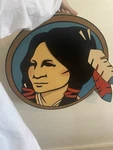 Vintage Native American Metal Sign Wall Art 8TH Street Outlet Antique. Fixed Price $115.00.