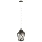 Kichler 49844 Bronze Tangier 1-LIGHT 9.5"W Single Outdoor Pendant. Fixed Price $215.98.
