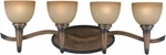 Triarch 25603 4 Olympian Bathroom Light, Torch Bronze. Fixed Price $250.00.