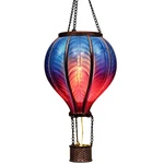 Teresa's Collections Hot Air Balloon Solar Lantern For Garden Blue & Purple. Fixed Price $35.94.