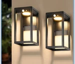 2 Pack Solar Outdoor Wall Light With Motion Sensor - 600 Lumen Aluminum Sconce. Fixed Price $74.99.