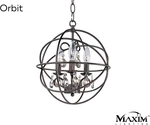 Maxim Lighting Orbit Oil Rubbed Bronze 3 Crystal Chandelier - 25140OI. Fixed Price $108.93.