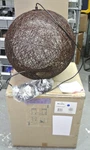 Maxim Lighting 14405CHWT Bali 19" Woven String Dual Shade Pendant No Blub. Fixed Price $239.99.