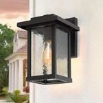 Kichler 1-LIGHT Black Modern Farmhouse Outdoor Wall Lantern Sconce Water Glass. Fixed Price $26.99.