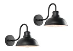 Lprzsg Outdoor Gooseneck Barn Light 2 Pack(not Dusk To Dawn), Black. Fixed Price $109.14.