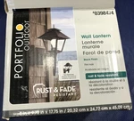 Portfolio Outdoor Wall Lantern Sconce Light Black Porch Patio. Fixed Price $6.23.