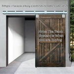 Barn Door Hardware Kit, 12FT Galvanized Steel Exterior Heavy Duty Wall Mount,. Fixed Price $153.00.