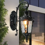 Retro Exterior Wall Light Sconce Outdoor Patio Porch Lamp Lantern Fixture. Fixed Price $49.37.