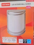 Ostwin Led Outdoor Wall Sconce Dimmable Nickel 15W 800LM 5000K Weather Resistant. Fixed Price $25.00.