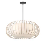 Minka Lavery 1106 Watermill 4 Light 28"W Cage Multi Pendant - Coal *read*. Fixed Price $391.99.