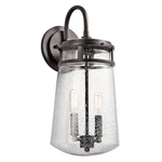 Kichler Lyndon Outdoor Wall 2LT, Architectural Bronze, Clear Seeded - 49496AZ. Fixed Price $334.99.