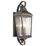 Kichler 49738 Bronze Forestdale 12"W 3-LIGHT Outdoor Wall Sconce. Fixed Price $699.99.