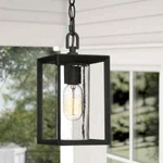 Uolfin Modern Lantern Outdoor Hanging Arie 1-LIGHT Black Cage Pendant. Fixed Price $51.07.