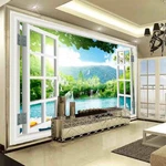 Mount Big Hill Sea 3D Full Mural Photo Wallpaper Printing Home Kids Decor. Fixed Price $78.79.