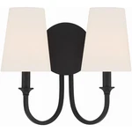 Crystorama PAY-922-BF Payton Bath Wall Light In Black Forged. Fixed Price $158.40.