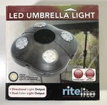 Rite Lite Battery Operated Led Outdoor Umbrella Mounted Super Bright Light. Fixed Price $18.00.