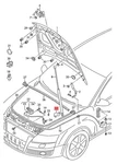 Genuine Audi A6 Allroad Quattro Avant Bracket For Gas Filled Strut 4F0823402C. Fixed Price $12.63.