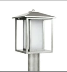 Sea Gull Lighting 89129BL-57 Post Weathered Pewter W/seeded Glass. Fixed Price $99.99.