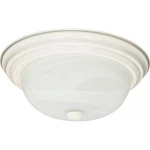 Nuvo 60-221 Light 11" Ceiling White Flush Mount Alabaster Glass. Fixed Price $33.99.