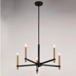 Vaxcel Lighting H0267 Damen 25"W Taper Candle Style - Matte Black /. Fixed Price $249.00.