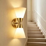 Minimalist Alabaster Wall Lamp Clear Shade Indoor Lighting Fixture Home Decor. Fixed Price $76.22.