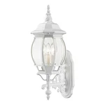 Livex Lighting Frontenac 3-LIGHT Metal Outdoor Wall Lantern Textured White. Fixed Price $135.99.