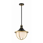 Crystorama Atlas 3 Light Outdoor Pendant, Black/gold/white ATL-705-MK-TG. Fixed Price $318.40.