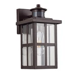 Micsiu 11.75" Bronze Motion Sensor Outdoor Wall Light, Dusk To Dawn. Fixed Price $47.99.