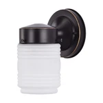 Nuvo 60-6110 6" Outdoor Bronze Mason Jar W/ Frosted Glass Porch Light (2 Pack). Fixed Price $29.99.