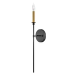 Lark Hux 1 Light Tall Wall Sconce, Black - 83070BK. Fixed Price $68.00.
