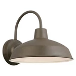 Hampton Bay 10 In. Bronze Led Barn Light Hardwired Outdoor Wall Lantern Sconce. Fixed Price $39.93.