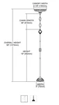 Elk Lights Mix And Match Pendant Fixure 078-TB-LG. Fixed Price $50.00.